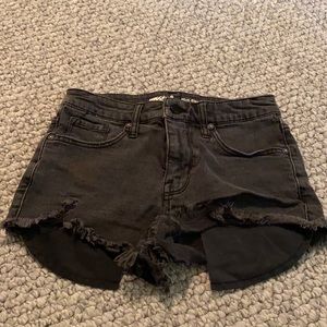 Black High Rise Shorts